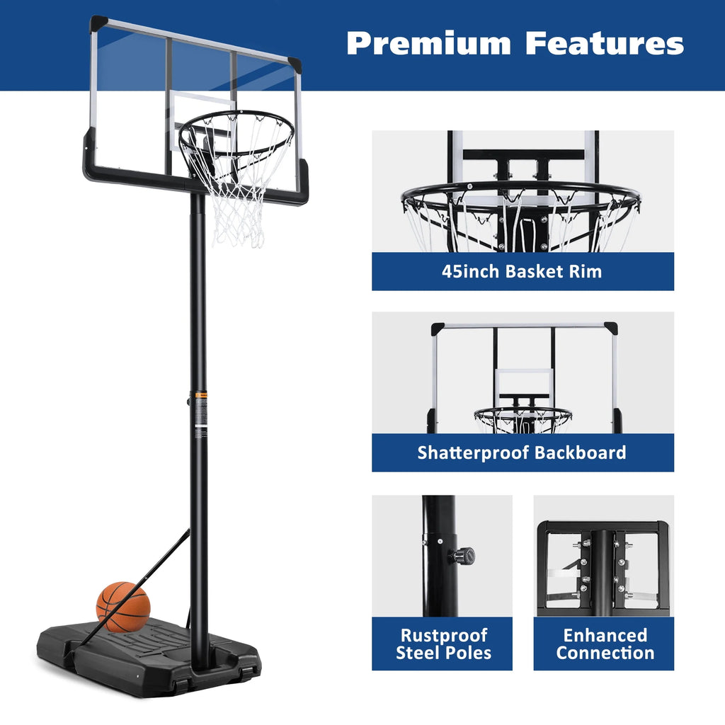 Portable Basketball Hoop with Adjustable Height F4133