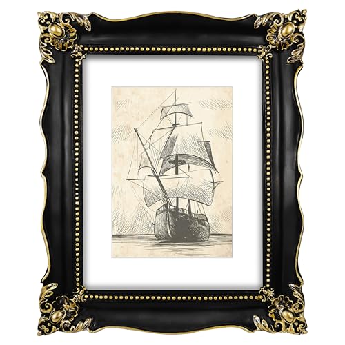 Black 11x14 Picture Frames with Mat K35329