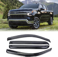 4PCS Window Visors Vent Deflectors Sun Rain Guards for 2014-2018 Silverado & Sierra 1500 Crew Cab G8296