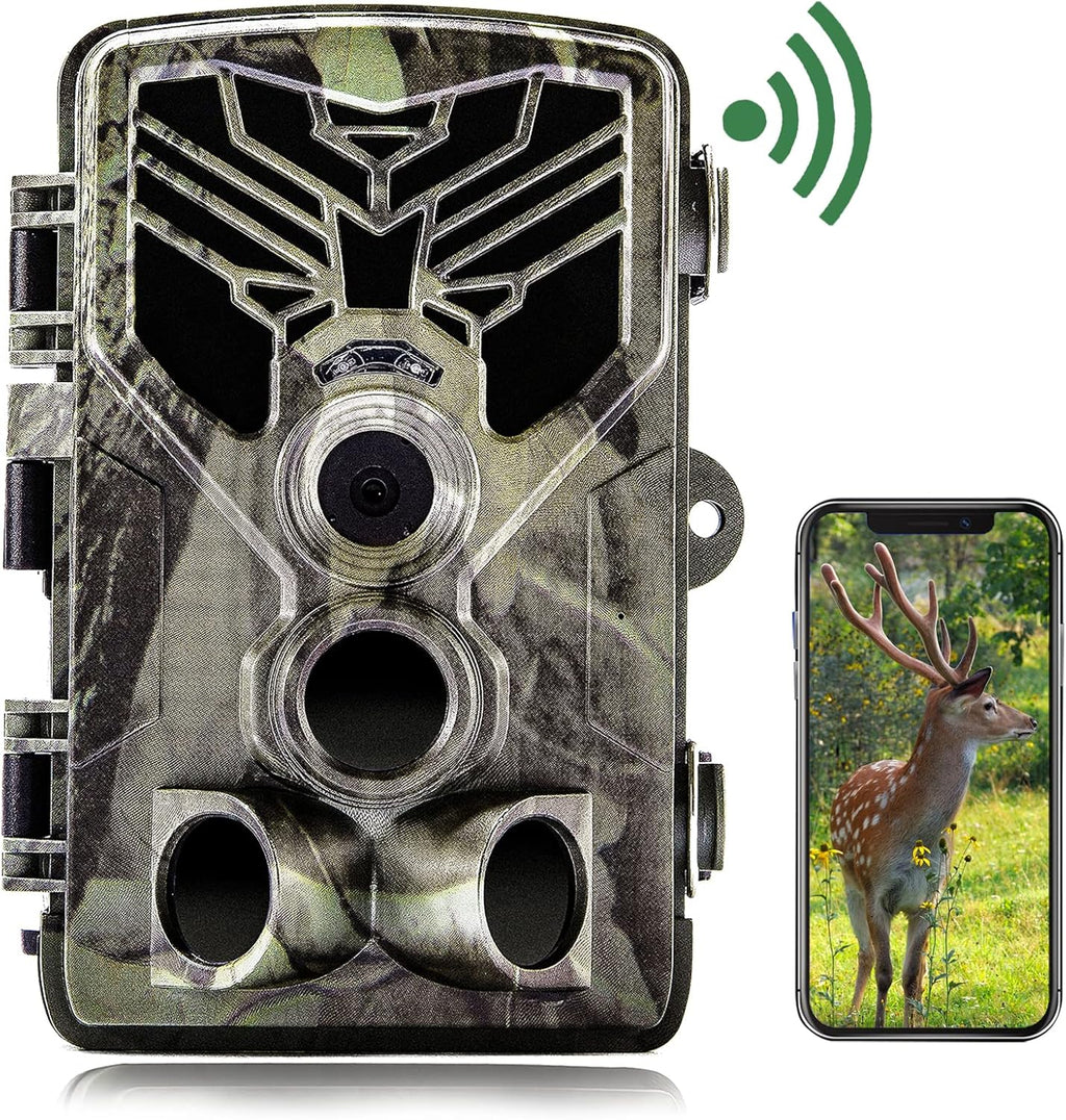 WiFi Trail Camera, 1520P 36MP Night Vision Motion Activated Waterproof Hunting Camera J25387