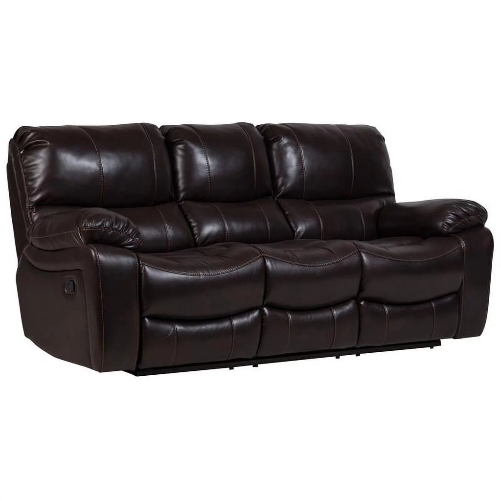 Leather-Look Reclining Sofa H3256