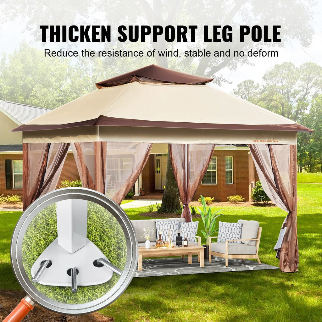 11 x 11 FT Pop up Gazebo with Mosquito Netting E46102