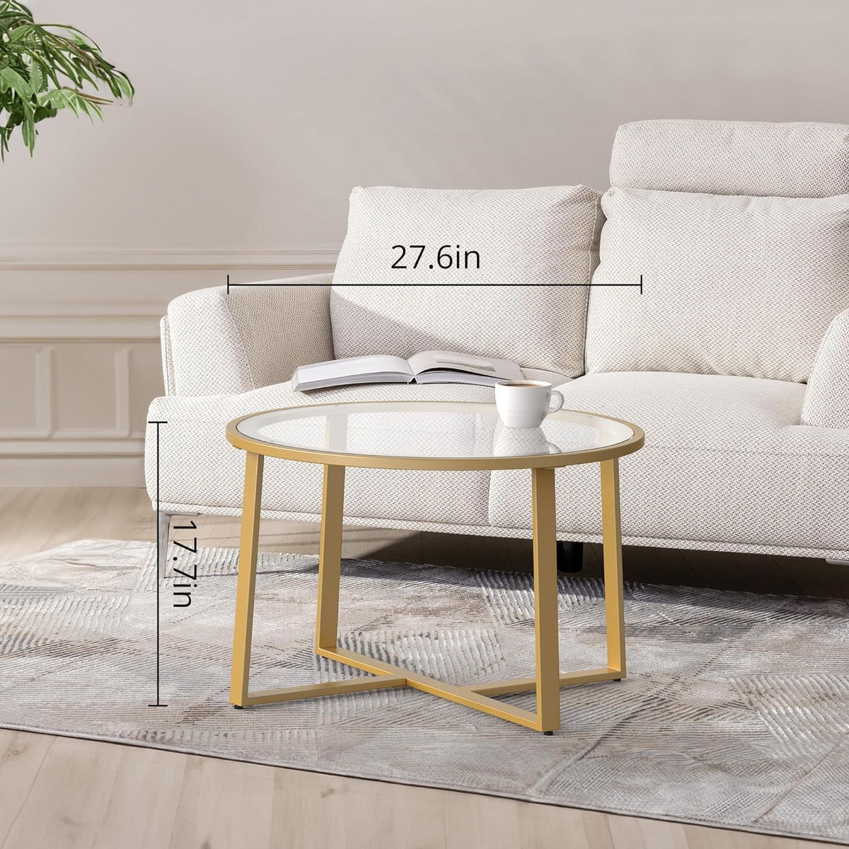 Round Glass Coffee Table A95705