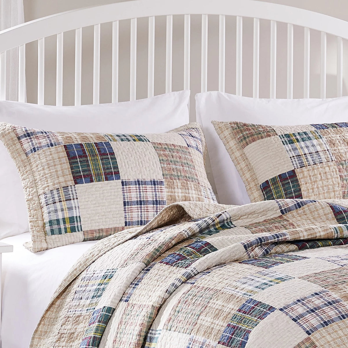 100% Cotton Reversible Quilt Set, 3-Piece Full/Queen N7911