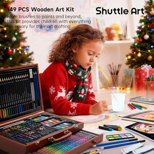 149 Piece Art Set in Wooden Case L48335