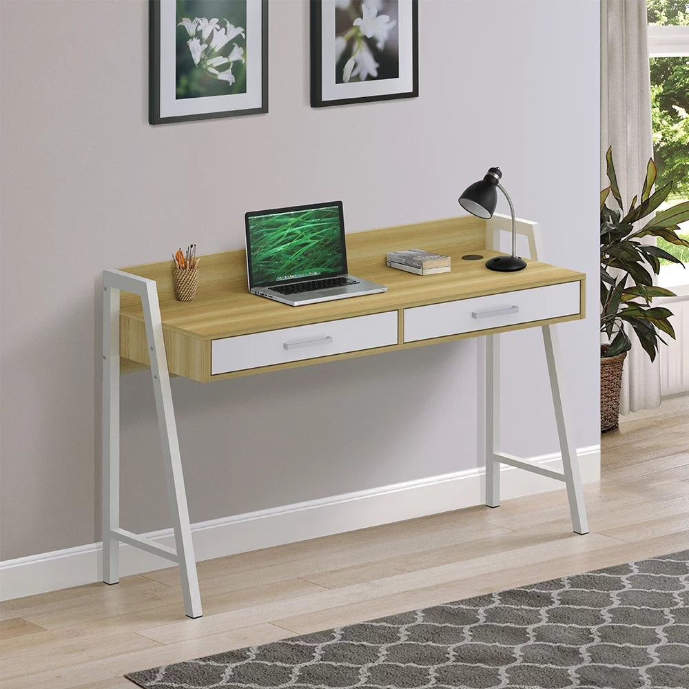 White Metal Writing Desk O7111