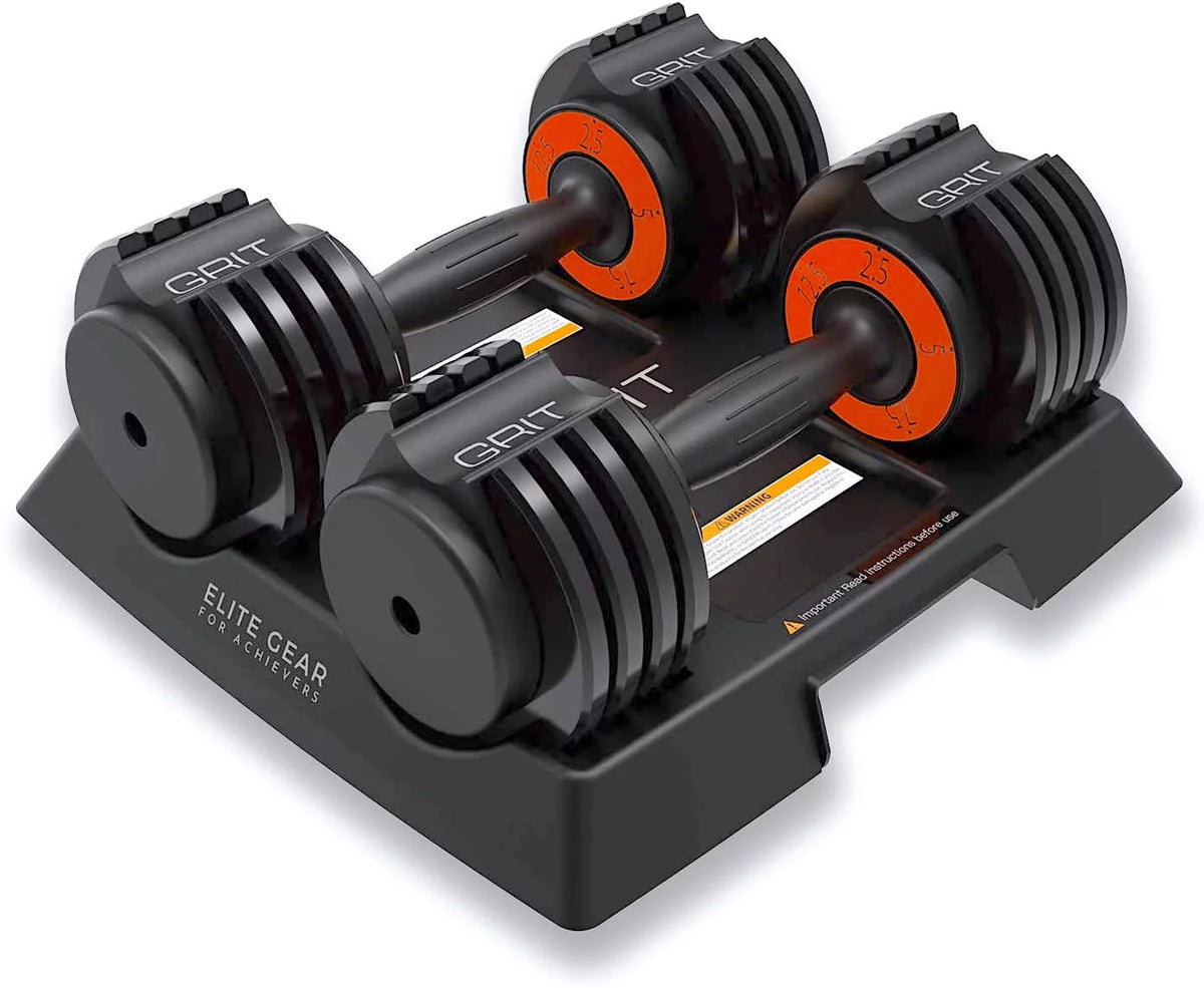 Adjustable Dumbbells Pair 2.5 to 12.5 lb U6157