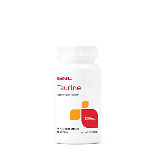 Taurine Capsules 500 mg 50 Vegetarian Caplets H355