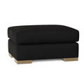 Velvet Black Ottoman C766381