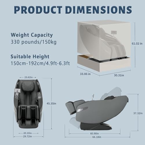 3D Full Body Zero Gravity Massage Chair with Heat and SL-Track C11708