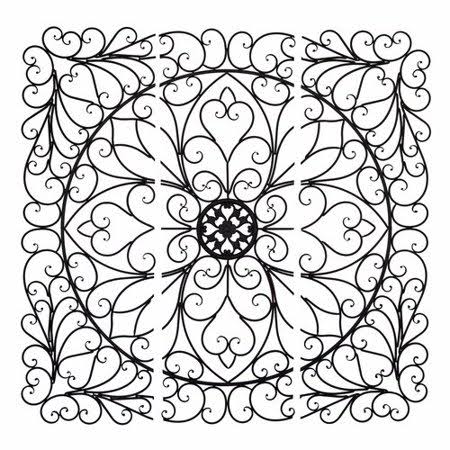 3 Piece Square Scroll Wall Decor C2561