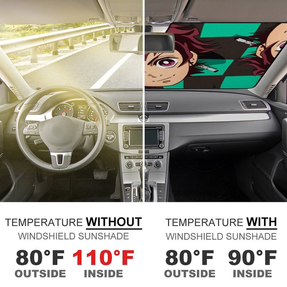 Foldable Reflective Car Windshield Sunshade G518333