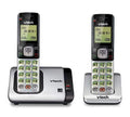 2-Handset Expandable Cordless Phone with Caller ID, Silver O488512