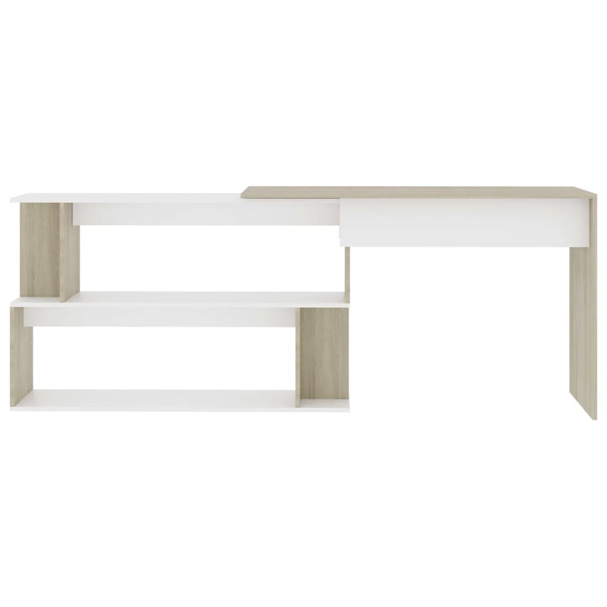 White and Sonoma Oak Corner Desk R92860