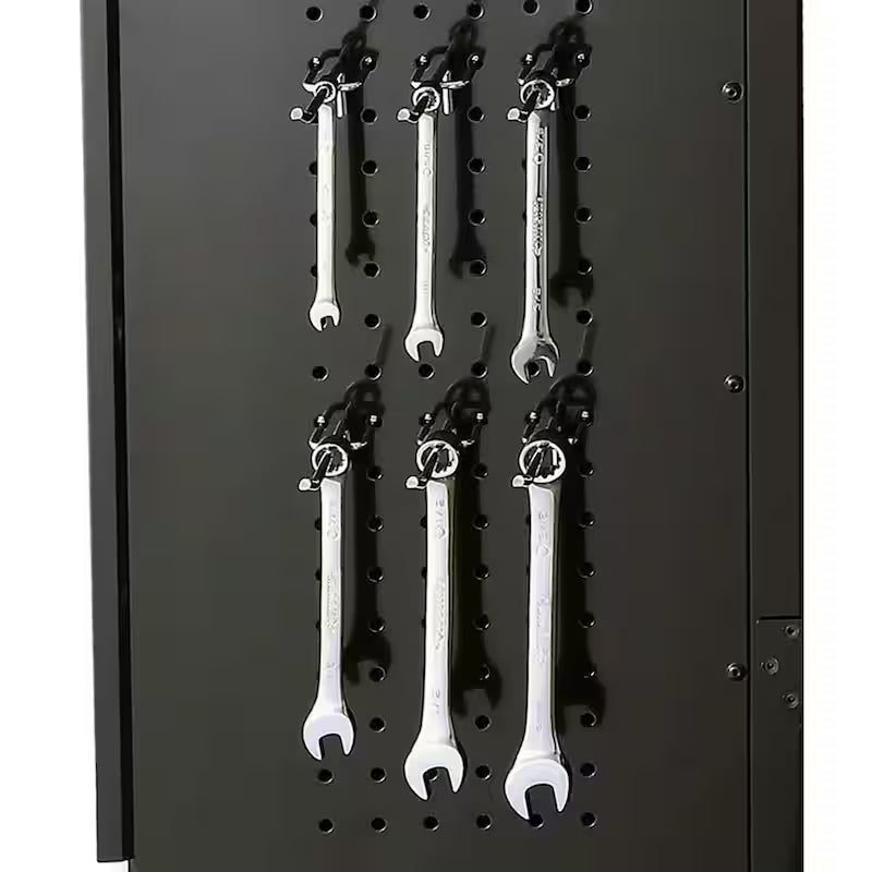 6-Piece Welded Steel Garage Storage System in Black Q5062
