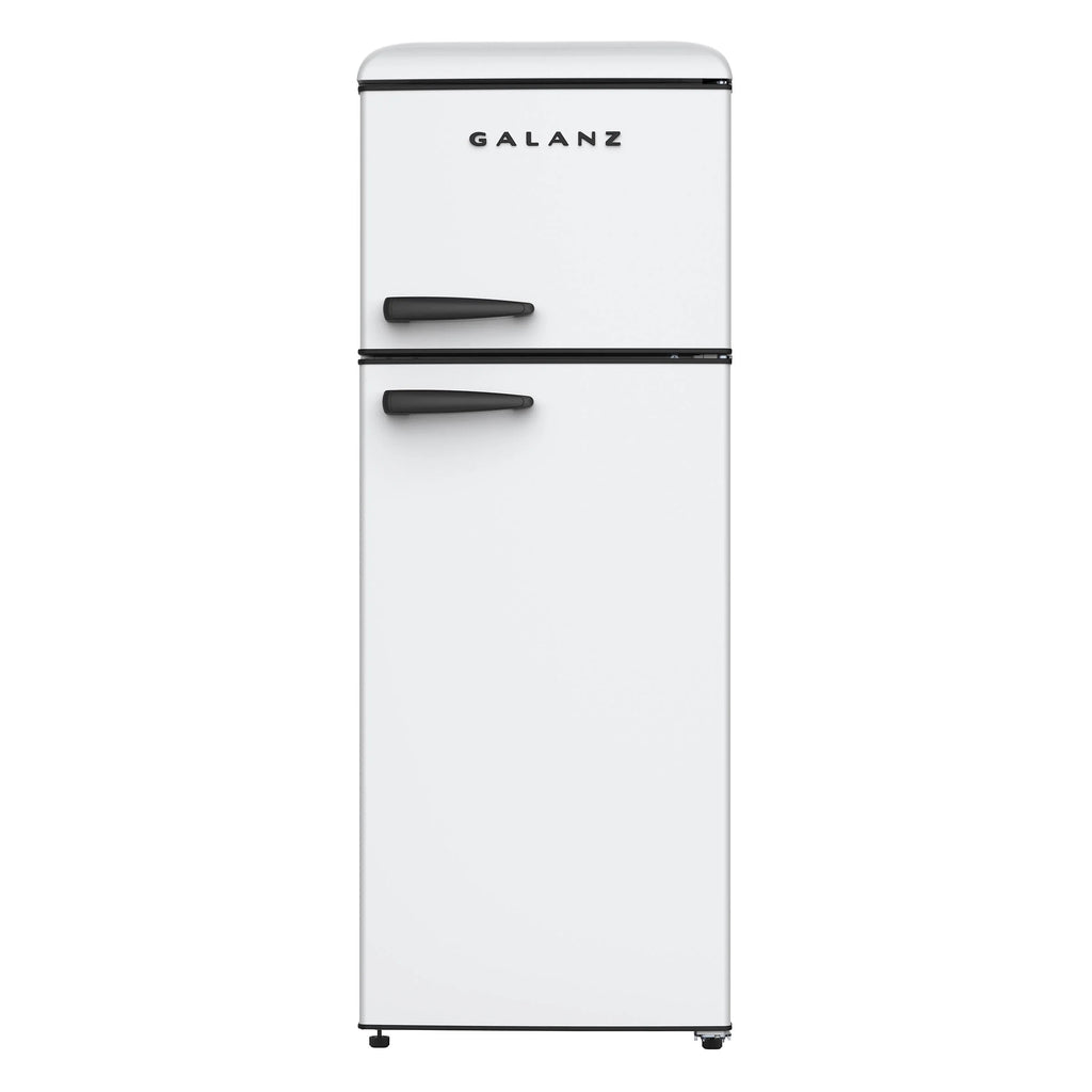 White 7.6 Cu Ft Retro Top Mount Refrigerator Y721