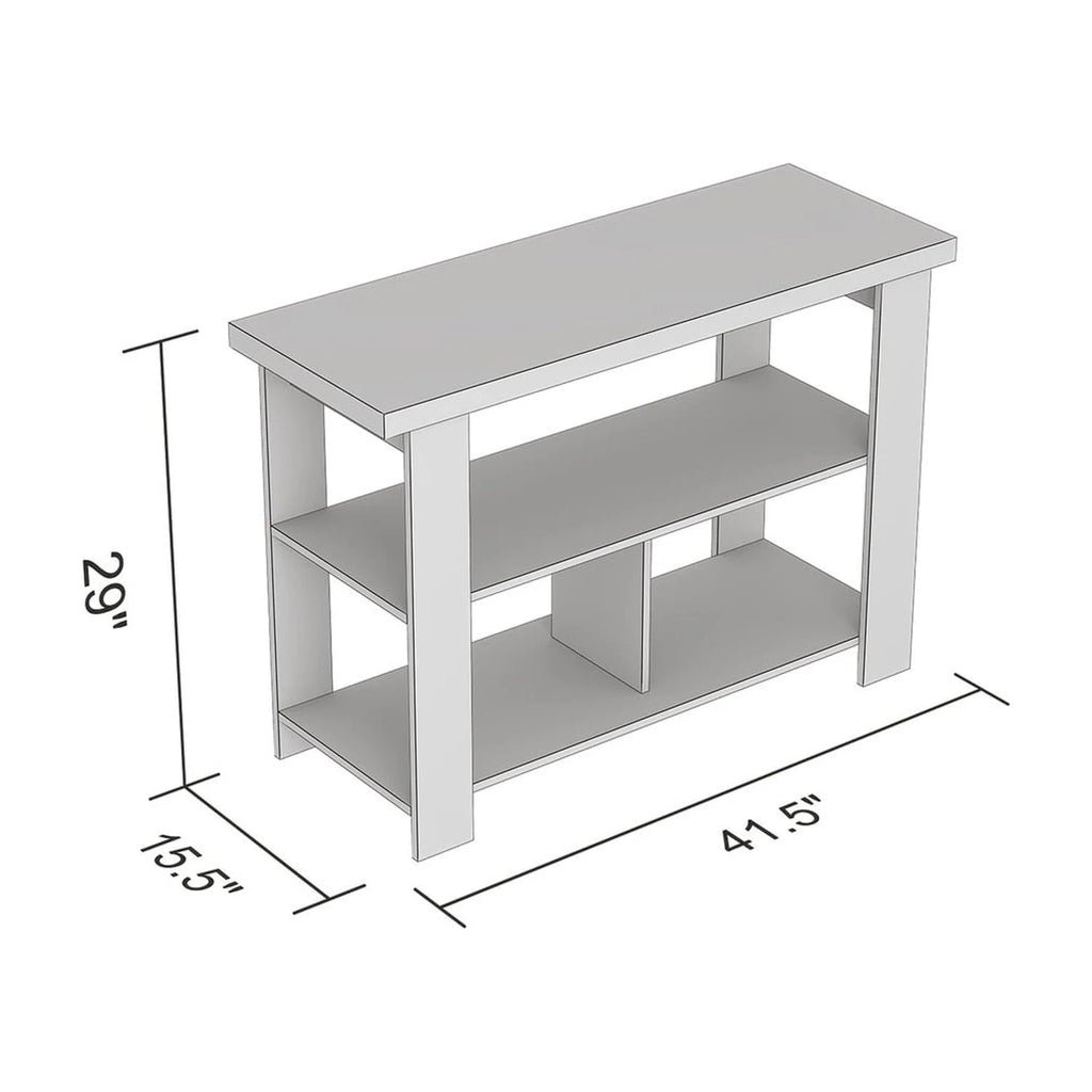 Dark Grey 3 Shelves Console Table I957697