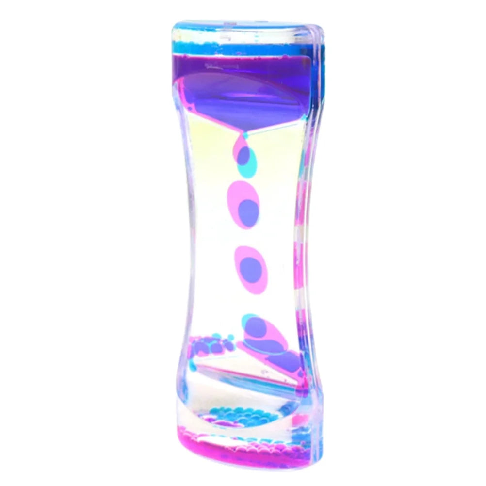 2-Pack Liquid Motion Bubbler Toy, Colorful Hourglass Timer H69225