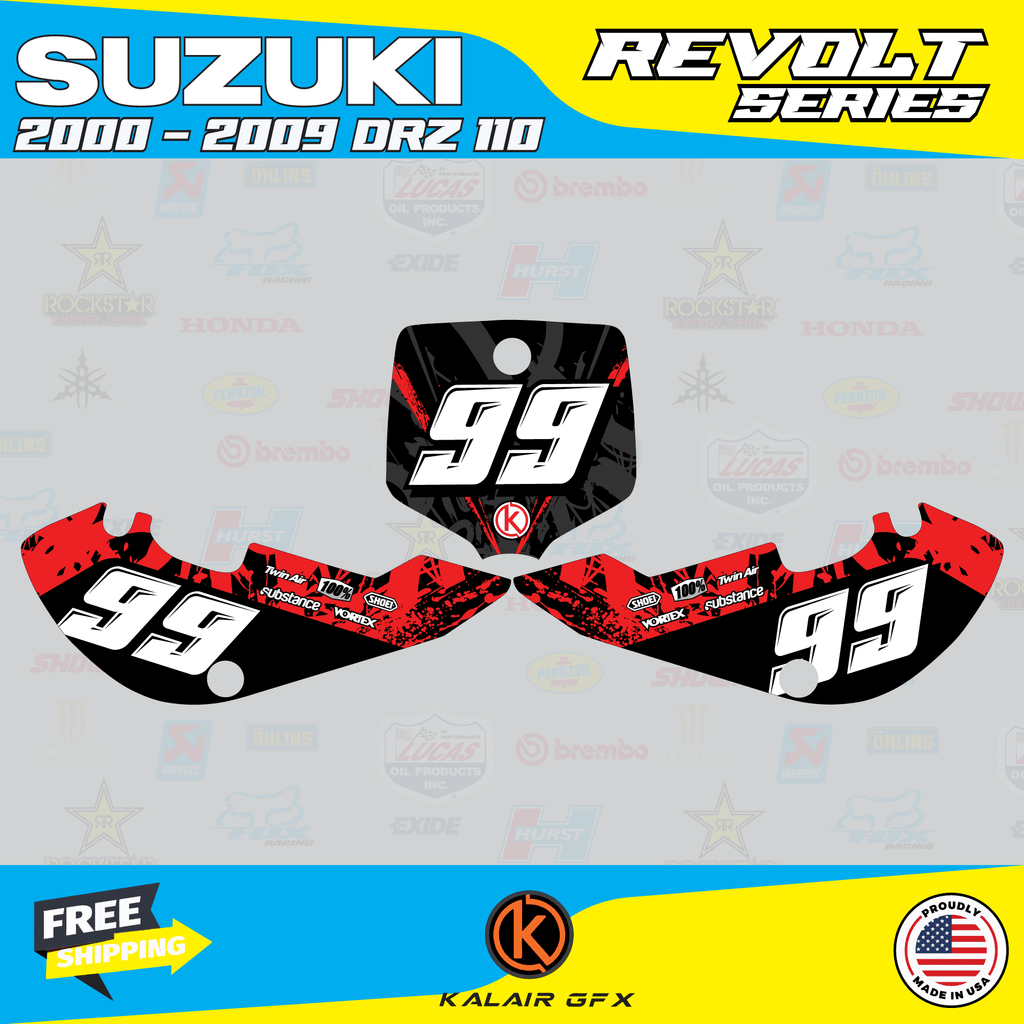 GFX Graphics Kit for Suzuki DRZ110 N98619