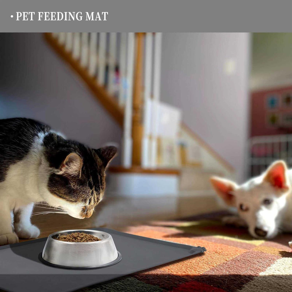 Silicone Dog Cat Bowl Mat Waterproof I794