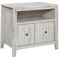 White Engineered Wood Lateral File Cabinet Z6666