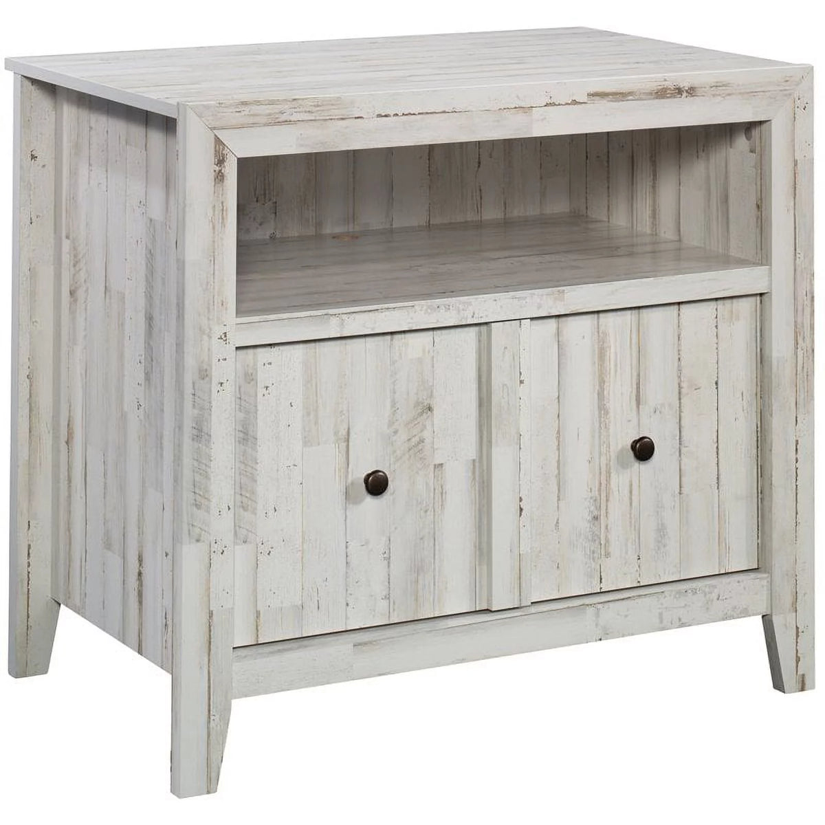 White Engineered Wood Lateral File Cabinet Z6666