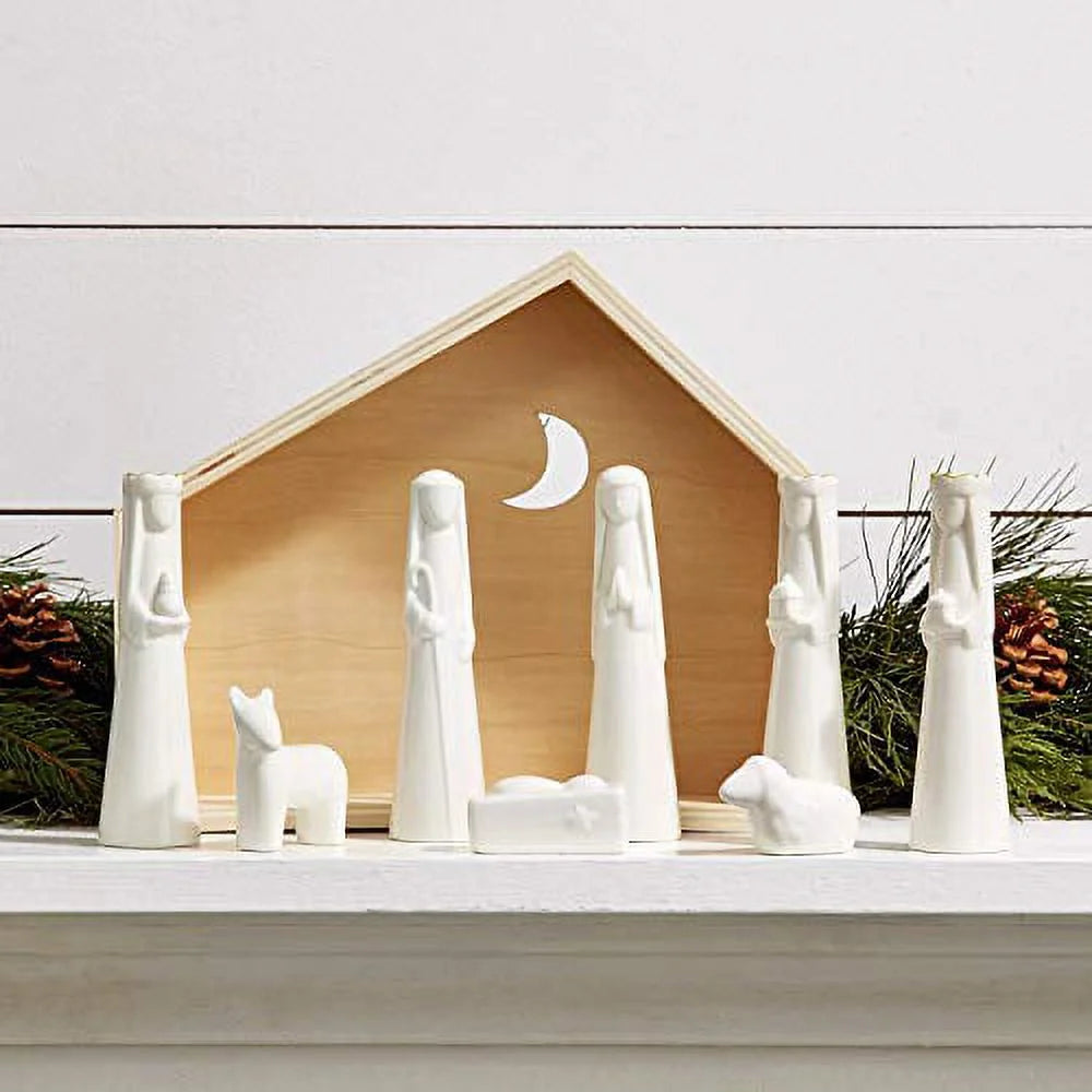 9 Pieces Porcelain Nativity Set R1337