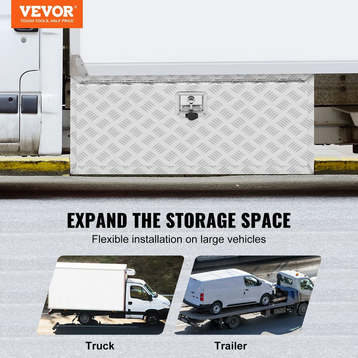 Aluminum Truck Tool Box 48 x 18 x 17 in F987079