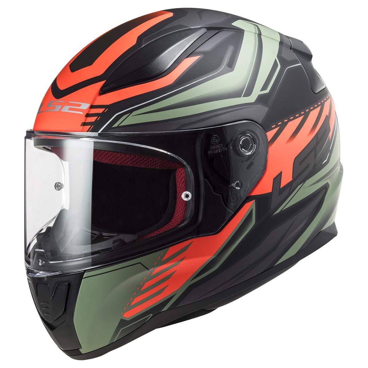 Matte Black / Red / M. Green Street Helmets U71670