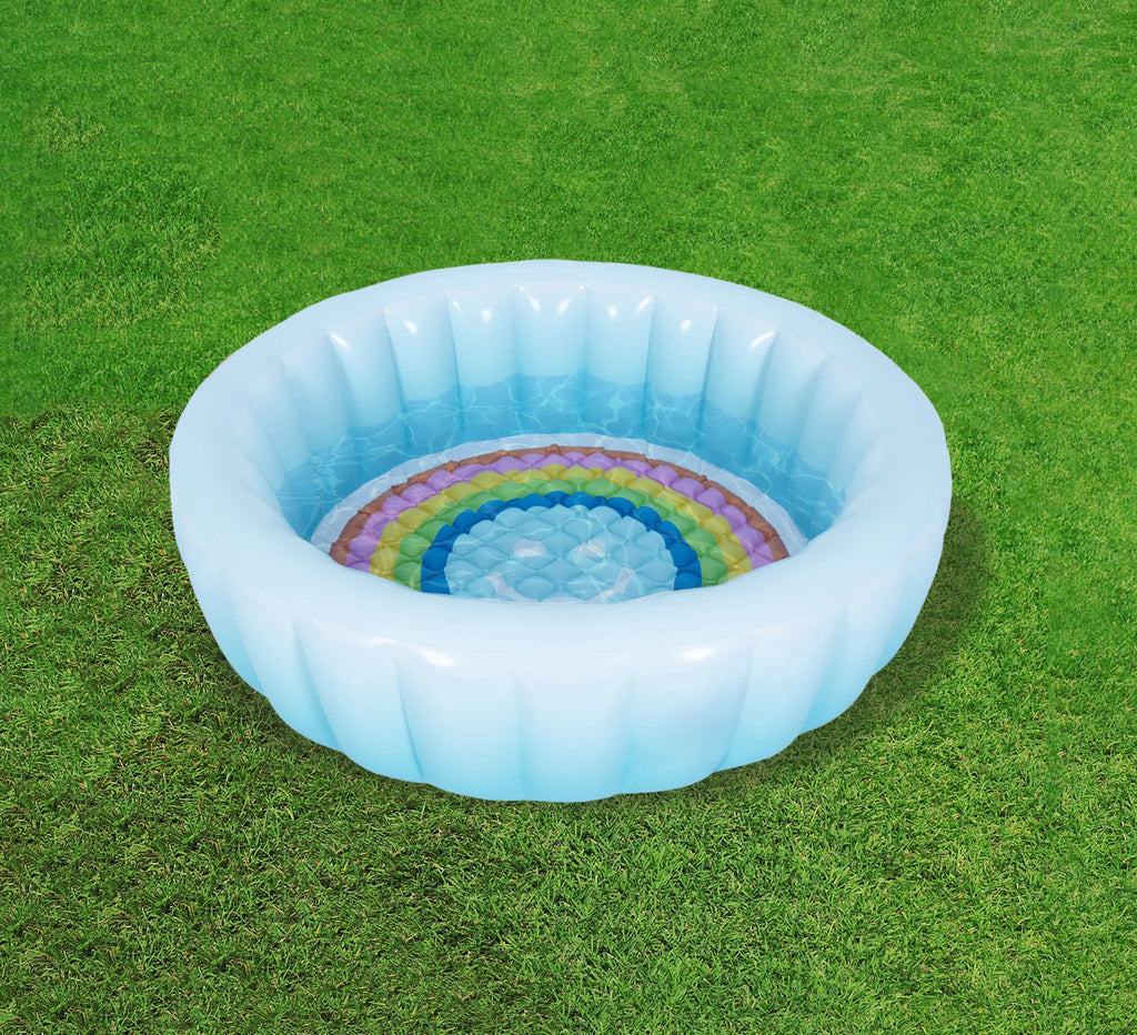 Blue Ombre Round Inflatable Swimming Pool D5409