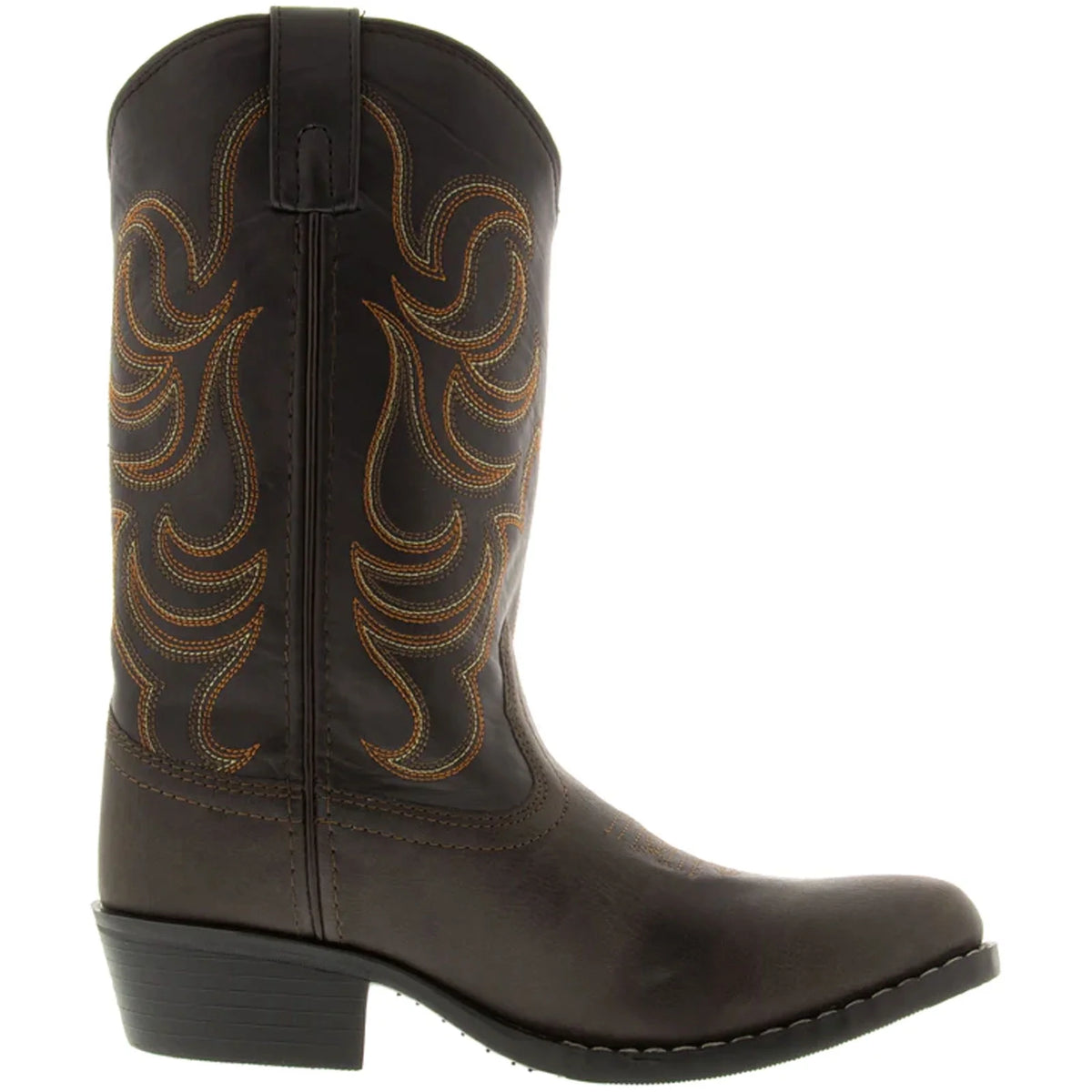Brown/Black Kids Western Boots N78472