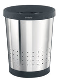 Matt Steel Conical Waste Paper Bin with Holes, 11 L J337050