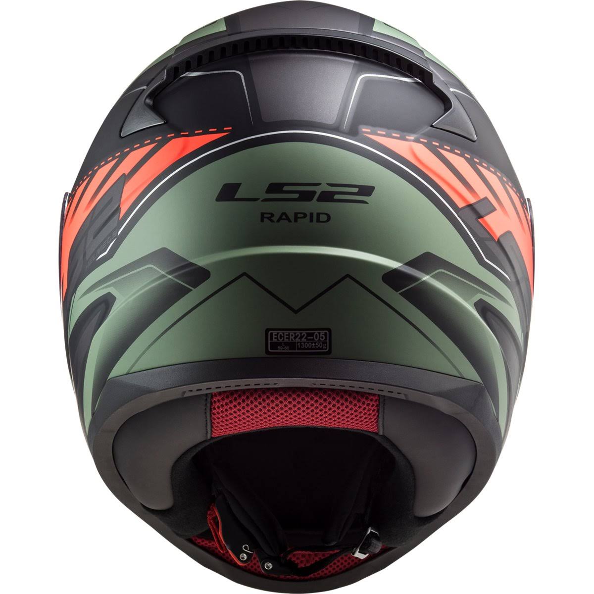 Matte Black / Red / M. Green Street Helmets U71670