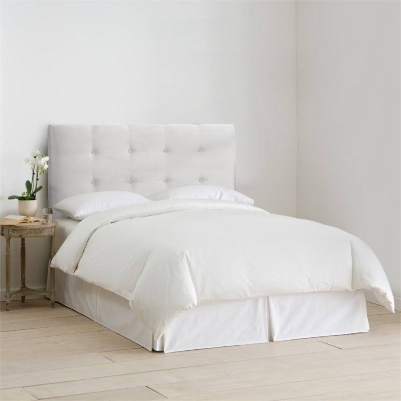 White Tufted California King Panel Headboard Z995799