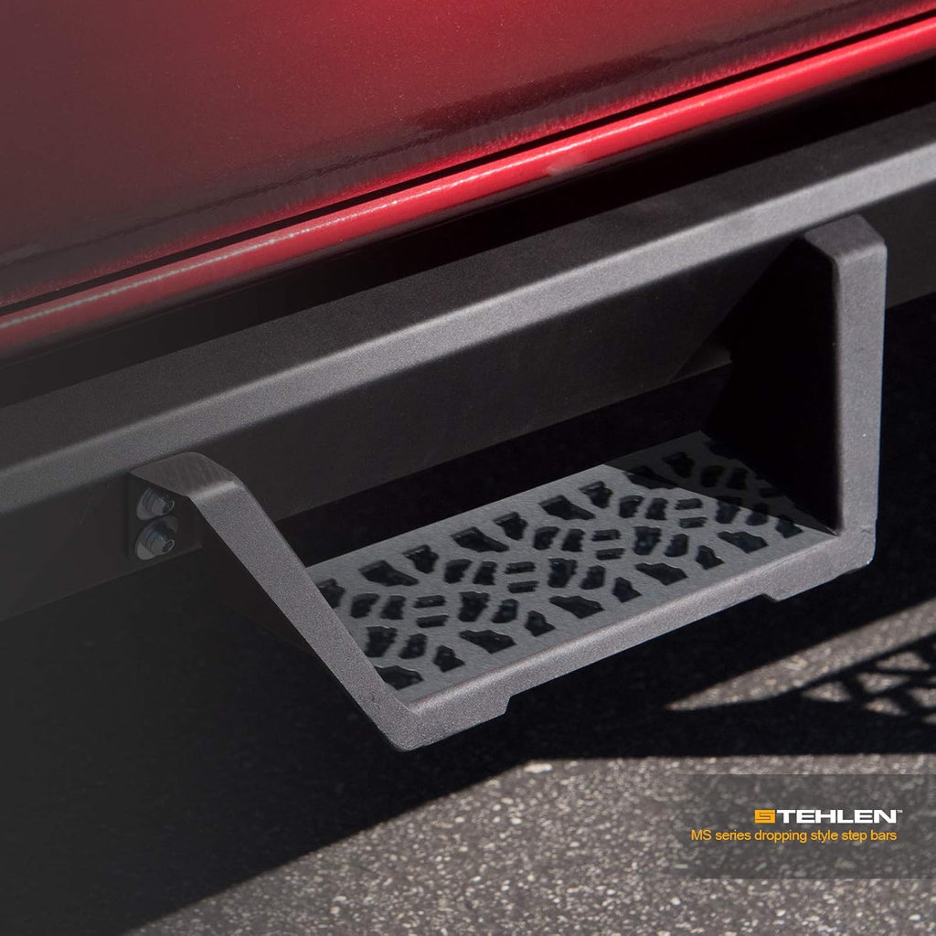 Matte Black Modular Drop Step Side Nerf Bars Rail Running Boards H3788