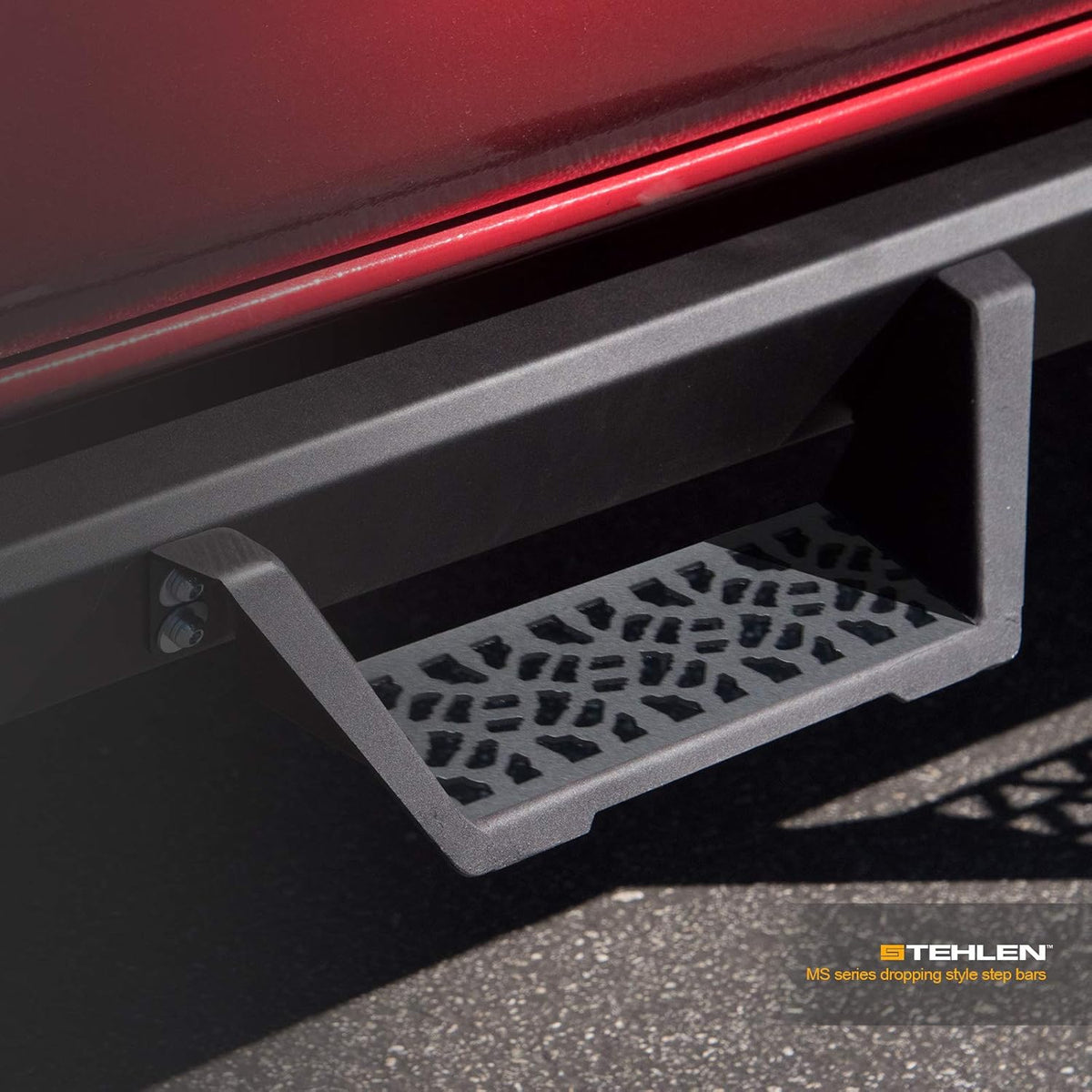 Matte Black Modular Drop Step Side Nerf Bars Rail Running Boards H3788