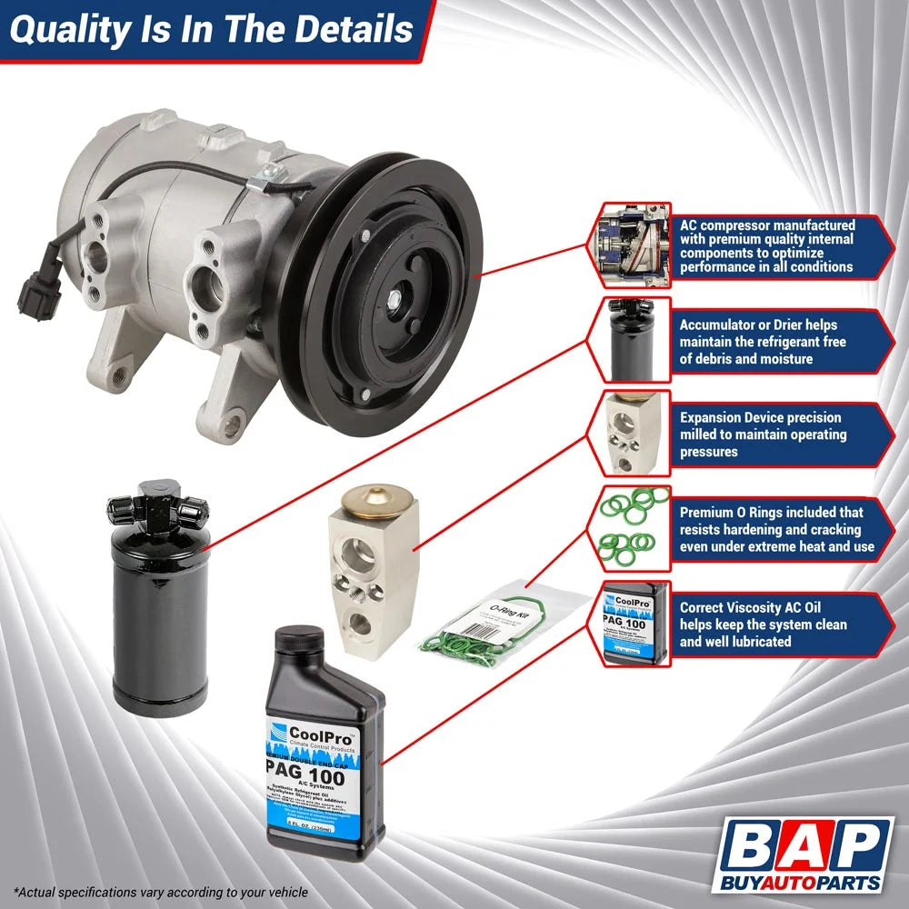 Audi Q7 AC Compressor with A/C Repair Kit K97075