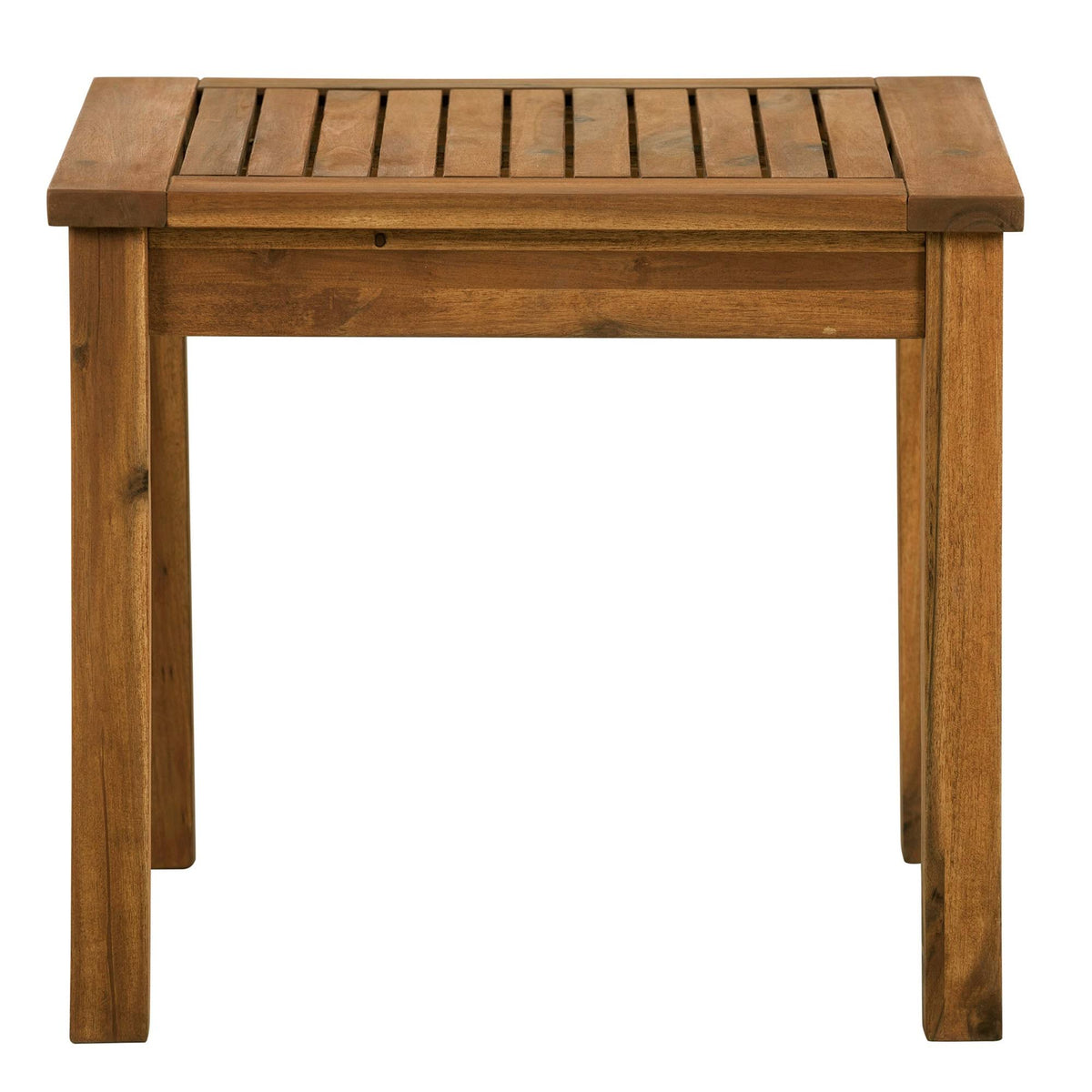 Brown Acacia Wood Outdoor Side Table J33232