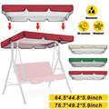 Beige Swing Top Cover Canopy Replacement for Patio Outdoor Swing A682