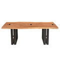 Acacia & Steel Cocktail Table J364