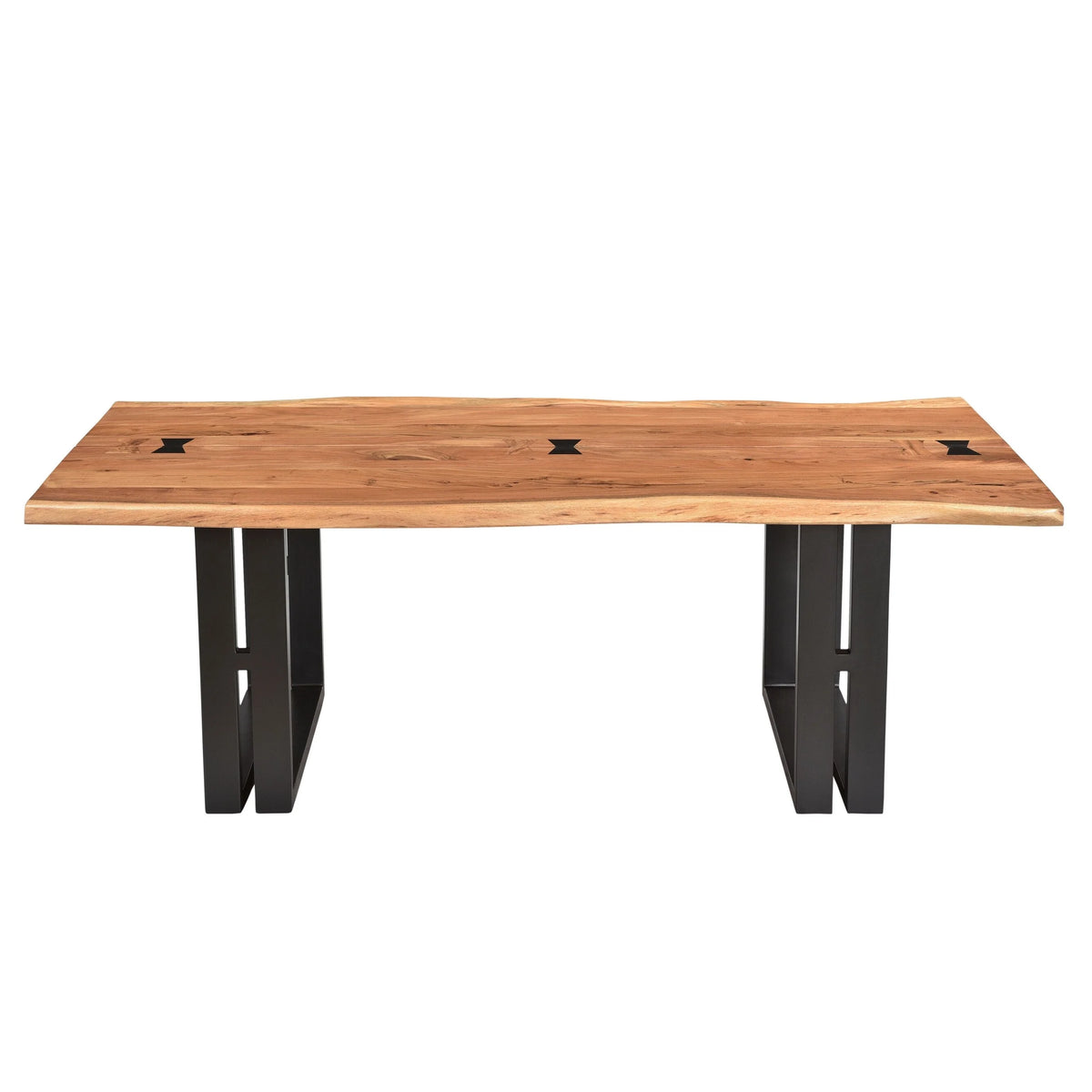 Acacia & Steel Cocktail Table J364