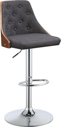 Linen & Walnut Adjustable Swivel Stool U72090