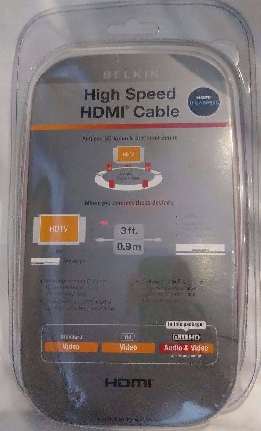 Dark gray 3 ft HDMI cable Z63391