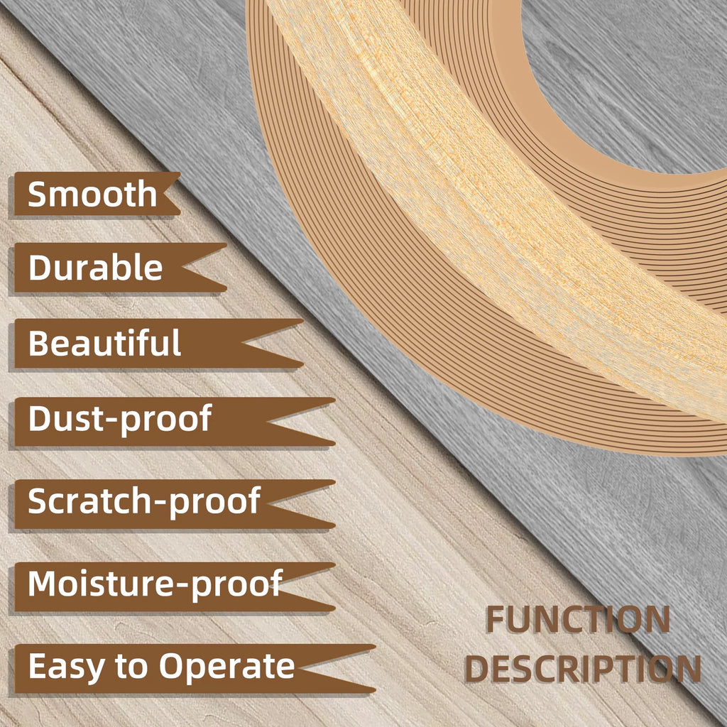 1 inch x 100ft Pre-glued Flexible Real Wood Veneer Edge Banding J3152