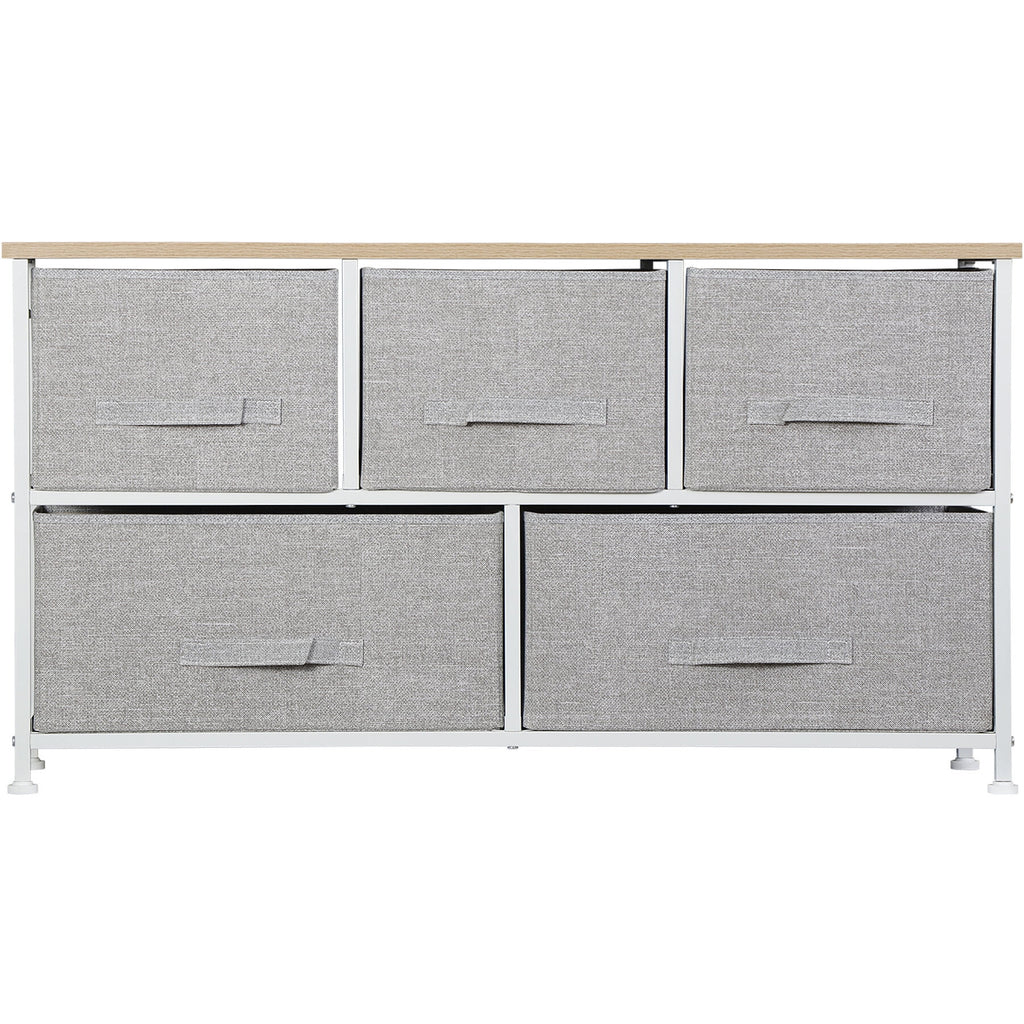 Steel Frame 5-Drawer Dresser Storage Tower U791