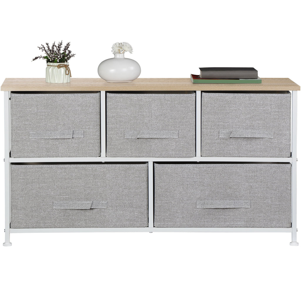 Steel Frame 5-Drawer Dresser Storage Tower U791