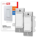White In-Wall Rocker Paddle Smart Switch 2 Pack Y56578
