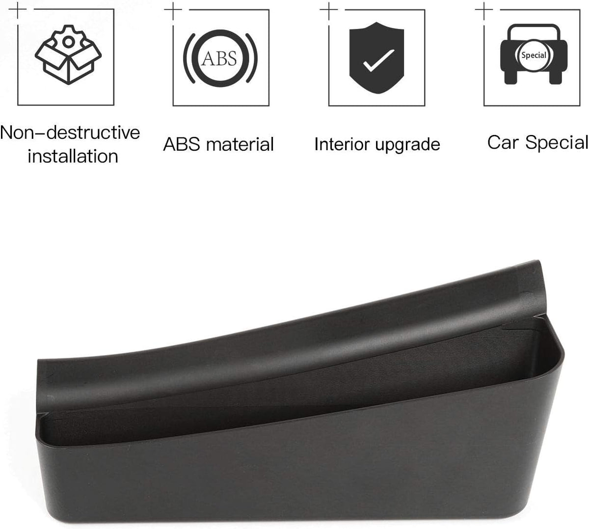 Black Pack of 2 Storage Tray Q1588