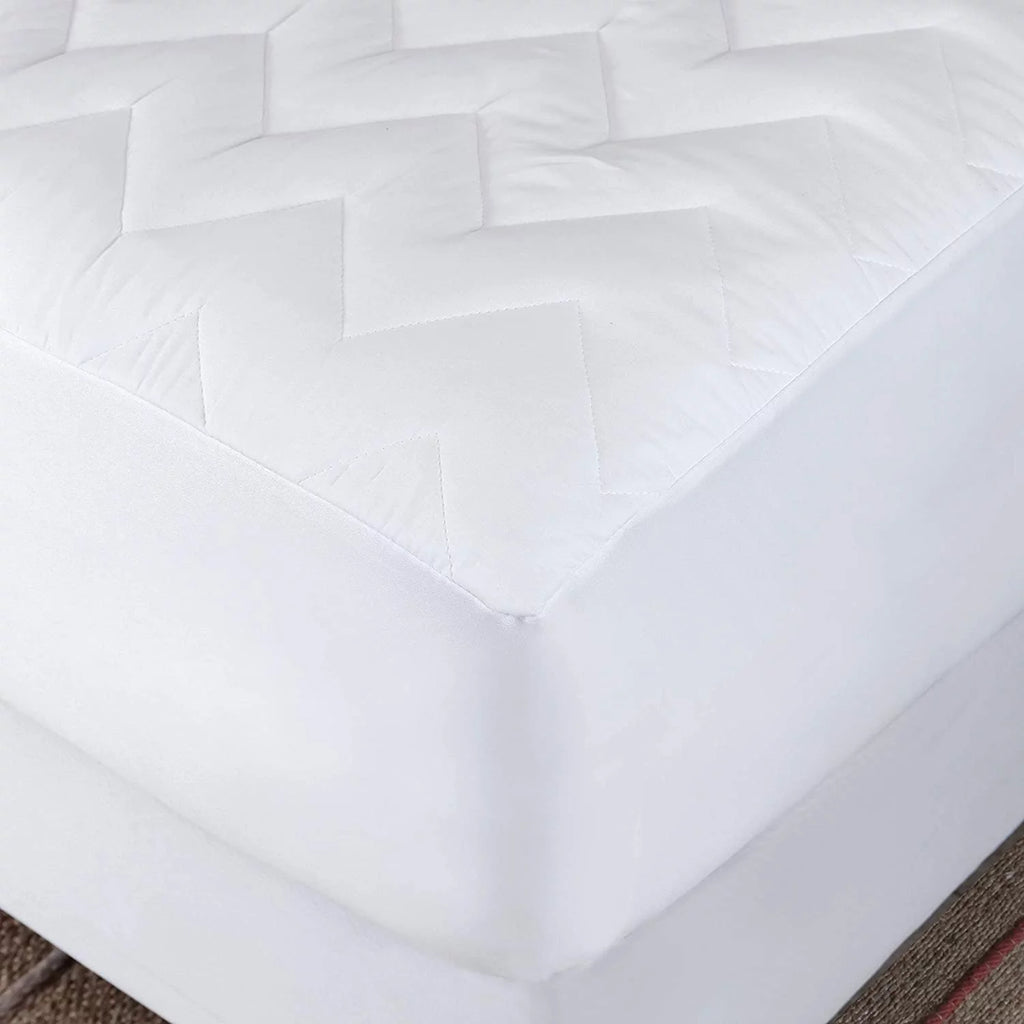 Waterproof Hypoallergenic Queen Size Cotton Mattress Pad Cover I598377