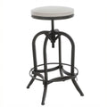 26" Off White Swivel Bar Stool R567941